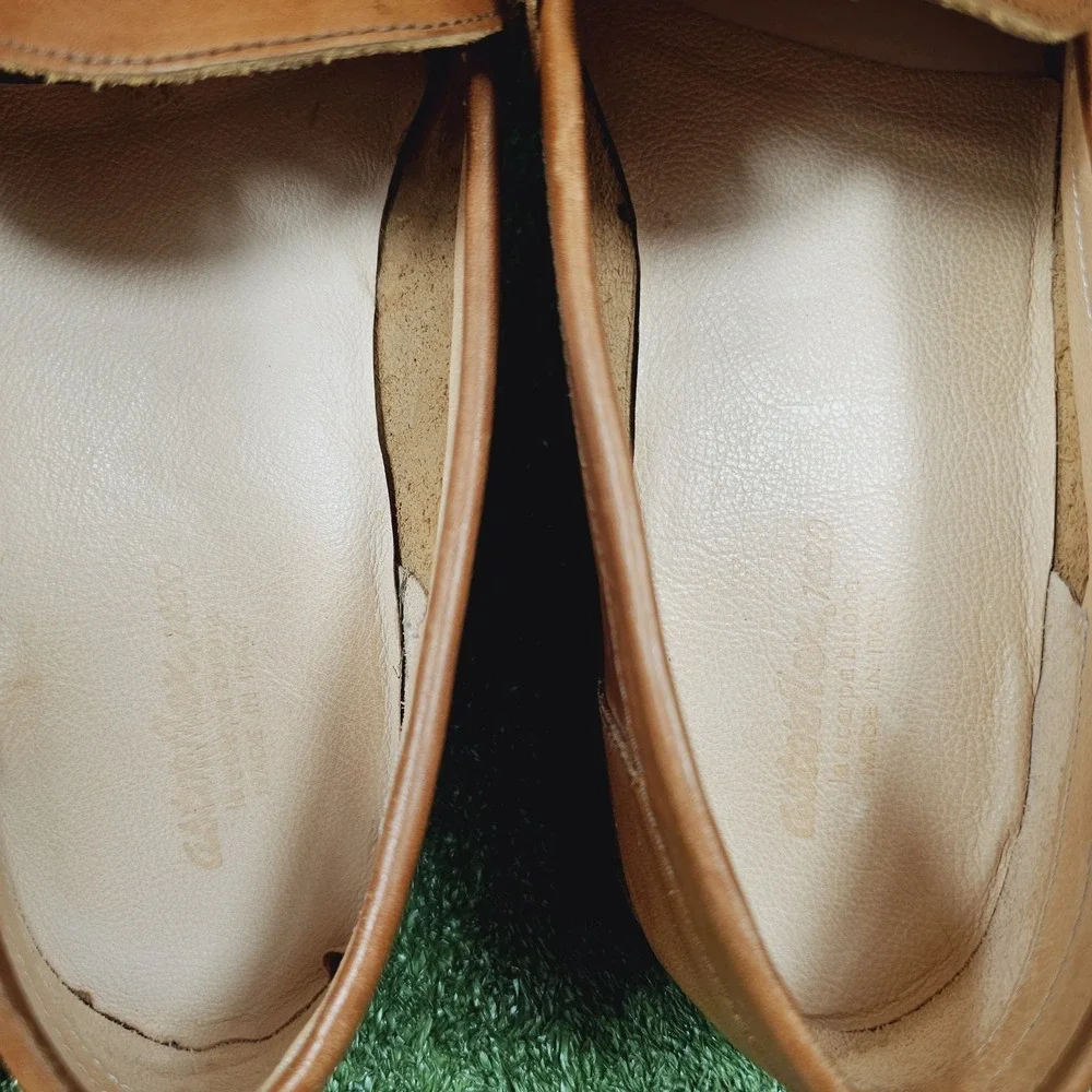 Astorflex Dartflex Brown Italian Leather Slip On Penny Loafer Mens Size 14